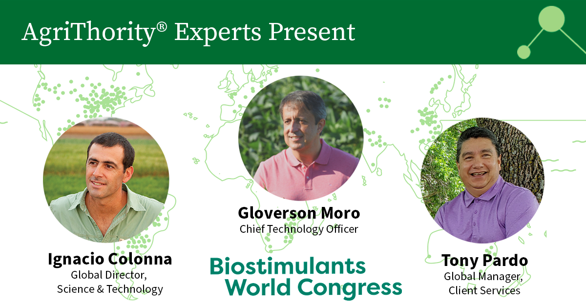 AgriThority® Experts Selected to Present at Biostimulants World Congress