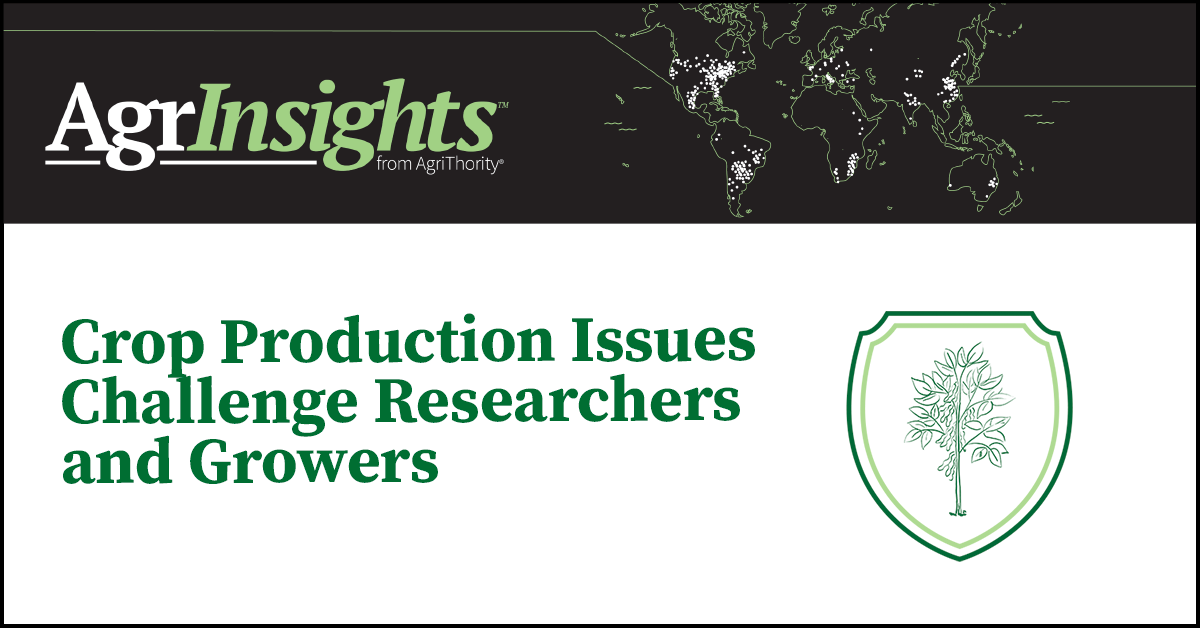 Critical Crop Production Issues Challenge Researchers and Growers