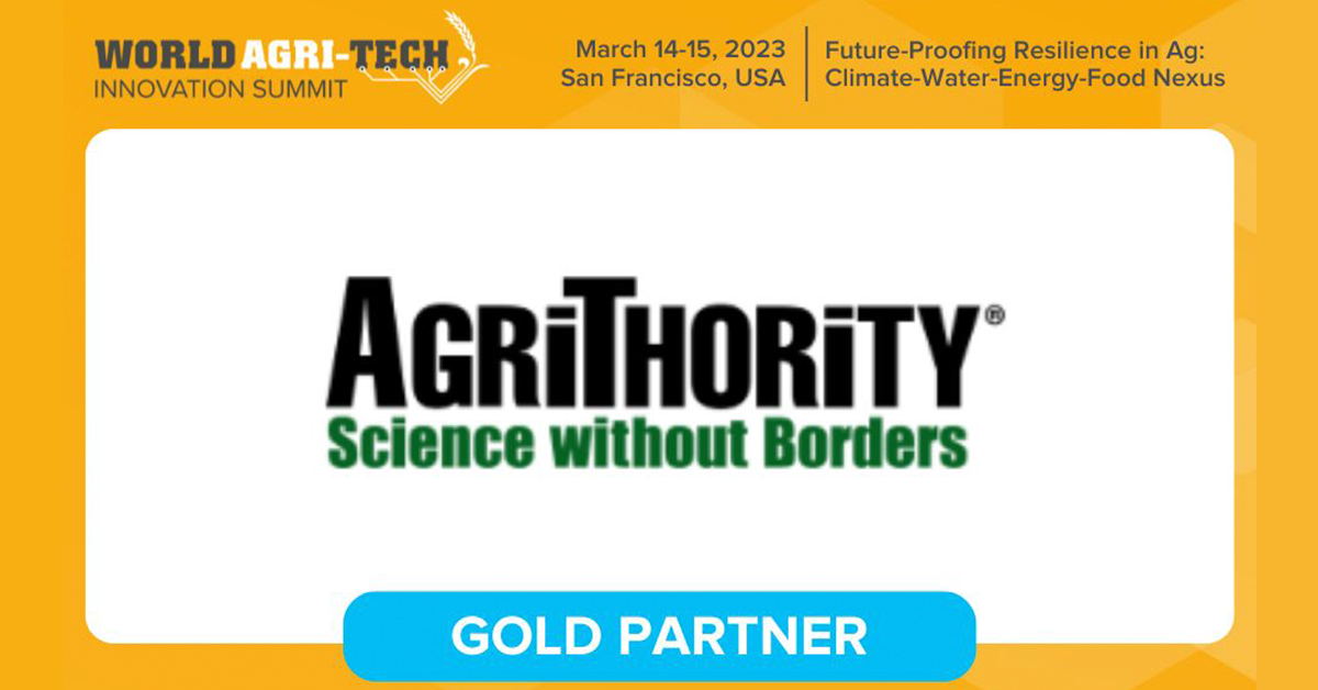 AgriThority® Gold Partner of World Agri-Tech Innovation Summit 2023